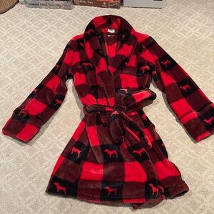 Victoria’s Secret retired, limited edition, buffalo plaid, and Scotty dog robe